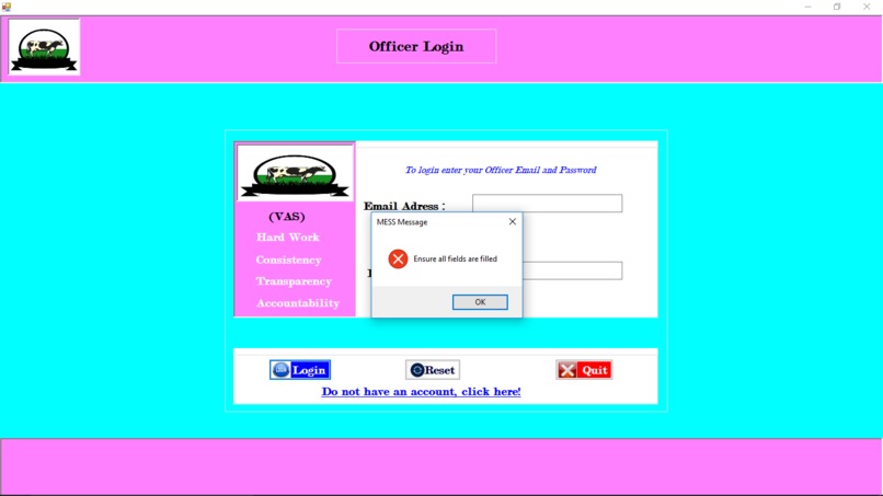 Vet Application System – screenshot 5