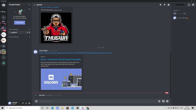chat bot – screenshot 2