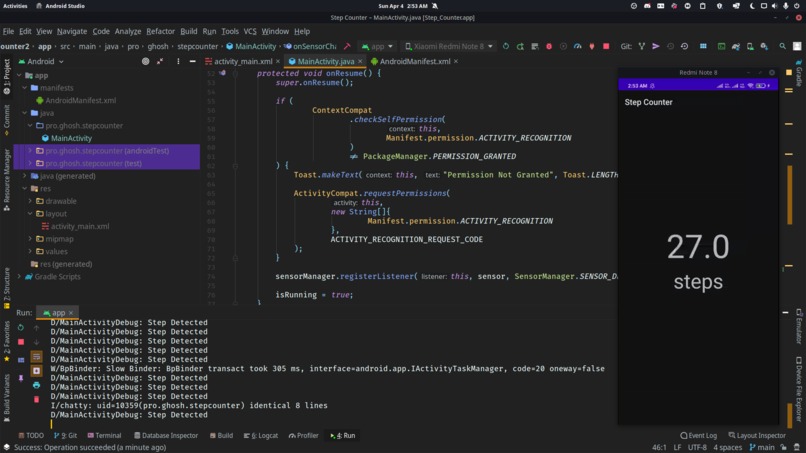 Step Counter for Android – screenshot 1
