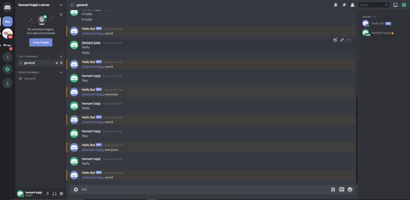 Discord Bot | Devpost