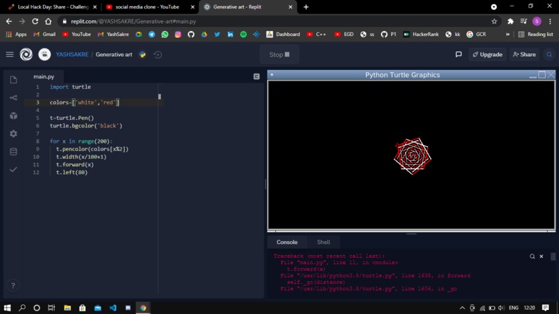 Generative art – screenshot 1
