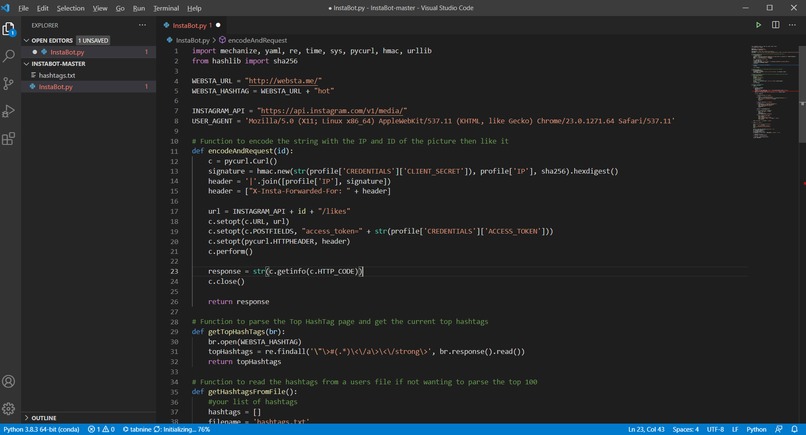 INSTA BOT – screenshot 1