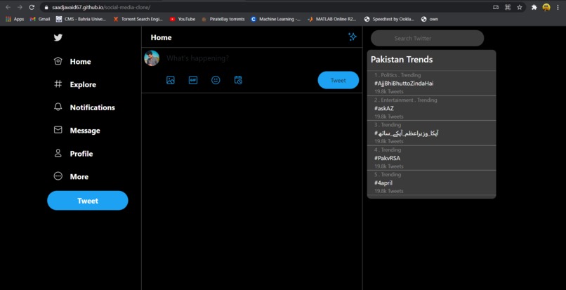 Social Media Clone – screenshot 1