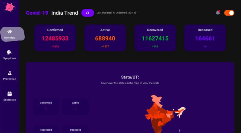 COVID-19 Tracker – screenshot 2