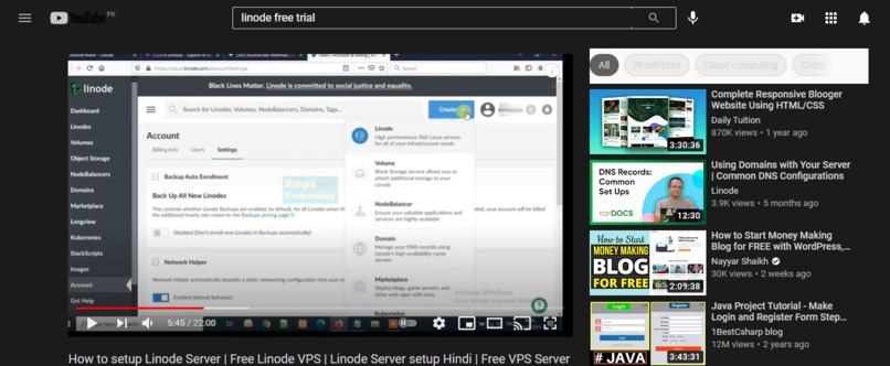 linode – screenshot 1