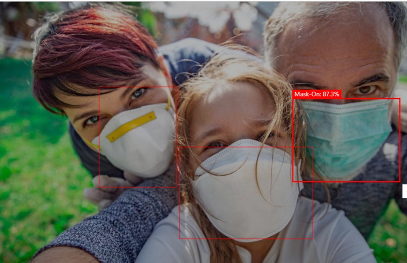 Mask Detection and Social Distance Classifier  – screenshot 3