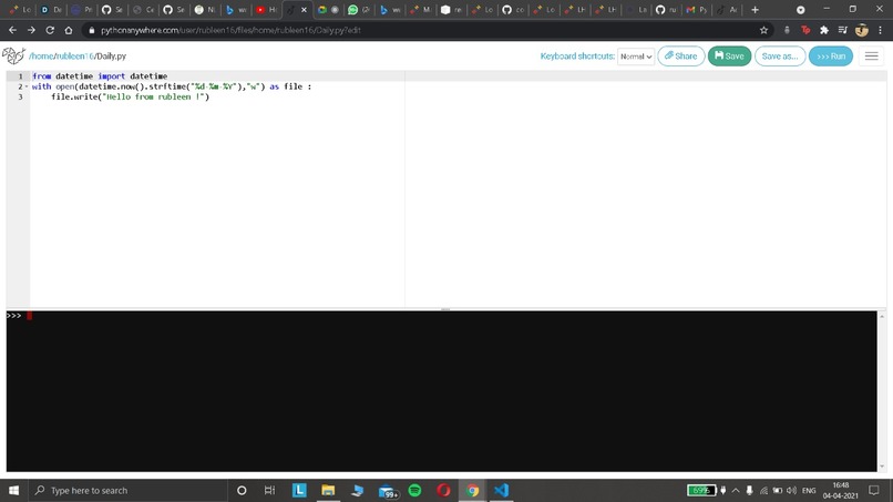 Automate Hello daily – screenshot 1