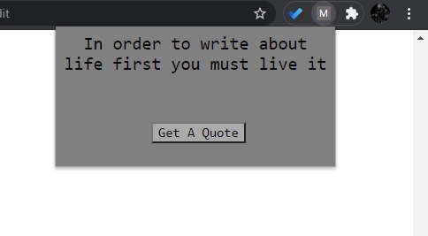 Chrome Extension – screenshot 1