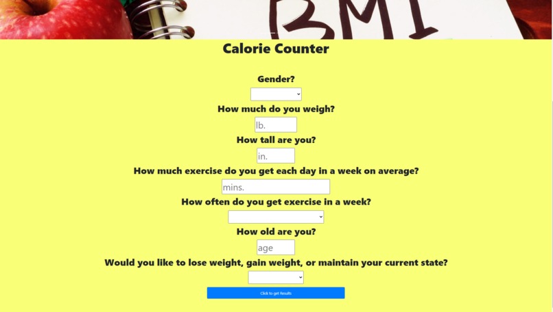 CaloCount – screenshot 1