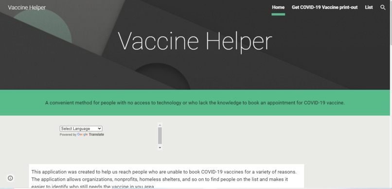 Vaccine Helper – screenshot 1
