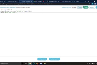 Automate Hello daily