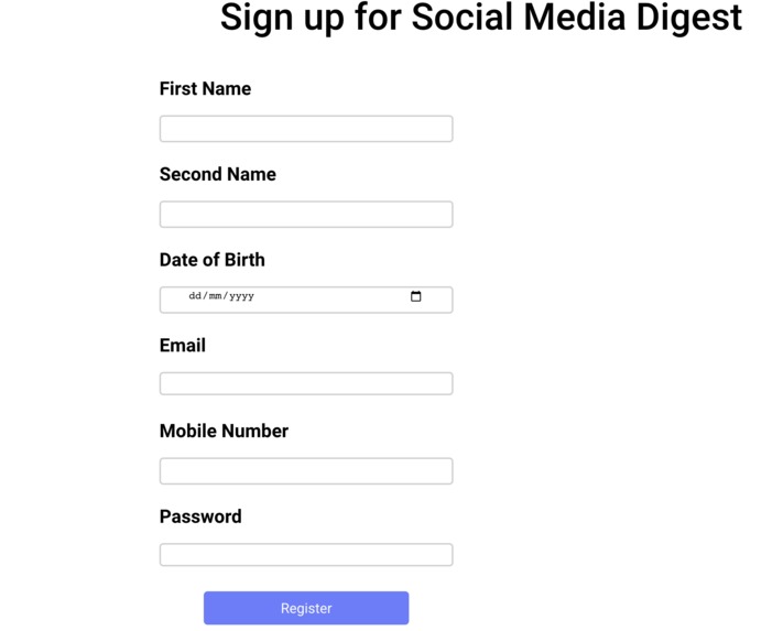 Social Media Digest – screenshot 1