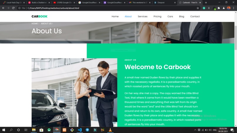 Car Booking Website Template – screenshot 2