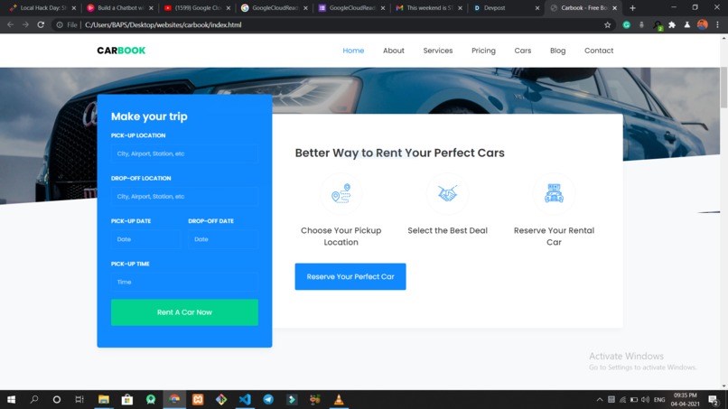 Car Booking Website Template – screenshot 3