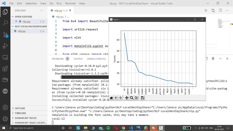 Python NLP – screenshot 1
