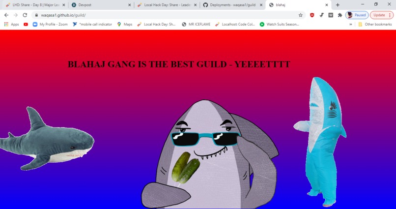 Website for Guild – screenshot 1