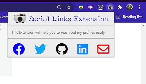 Browser extention – screenshot 1