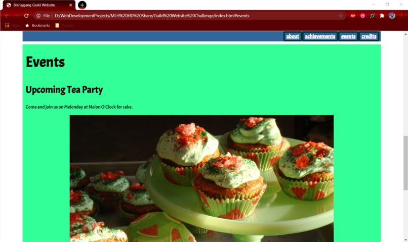 Guild Website – screenshot 2