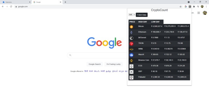 Crypto Now – screenshot 2