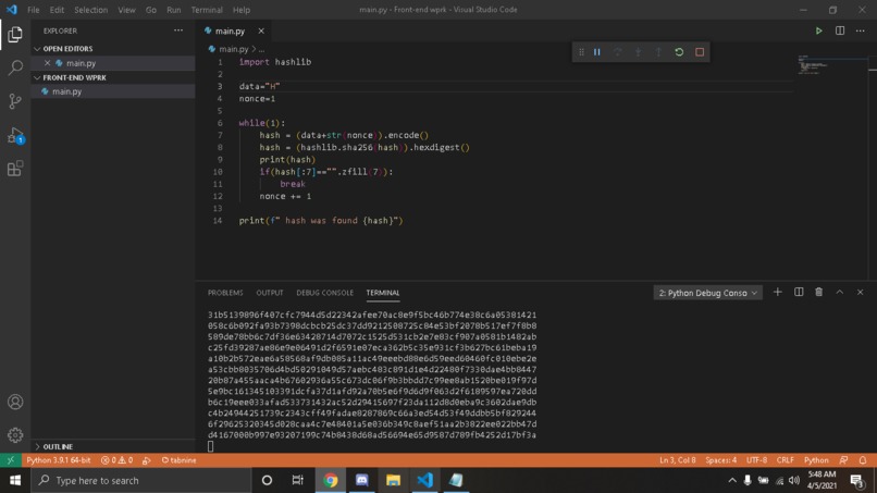 Build a crypto hack  – screenshot 1