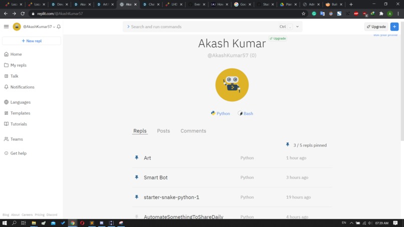 Try using Repl.it – screenshot 1