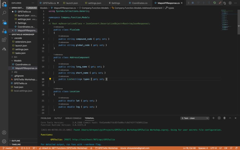 GPS-Twilio – screenshot 2