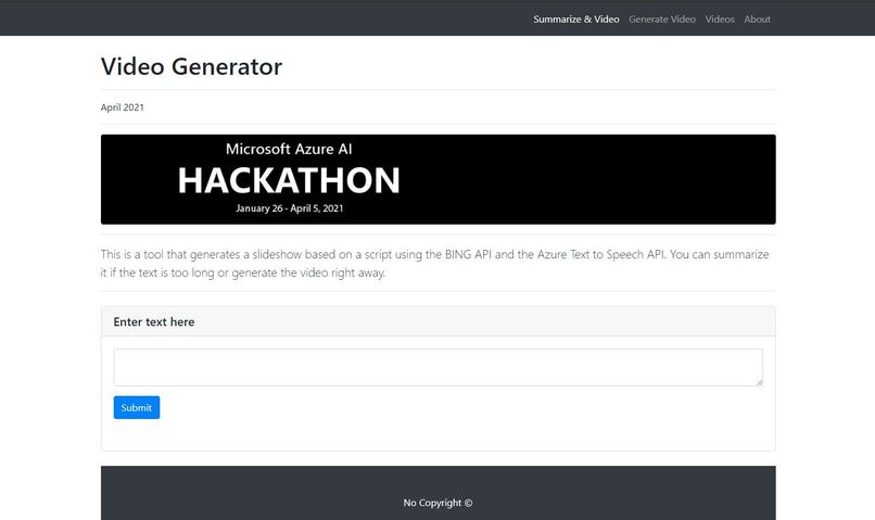 Video Generator – screenshot 1