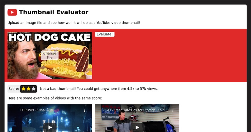 Thumbnail Evaluator – screenshot 1