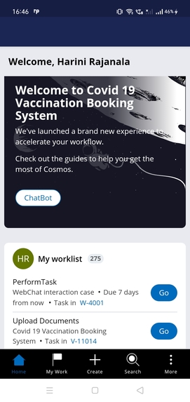 COVID Vaccination Management System – screenshot 1