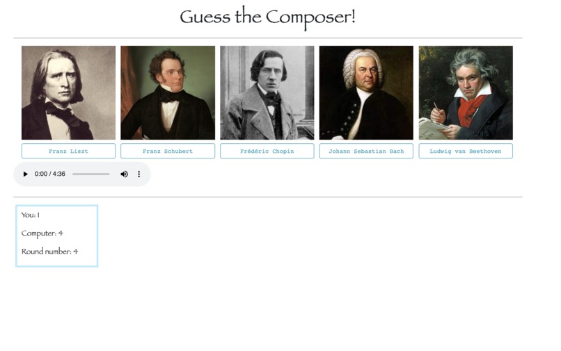 Guess the Composer – screenshot 1