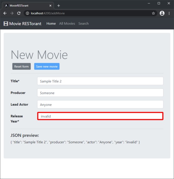 TheMovieRESTaurant – screenshot 5