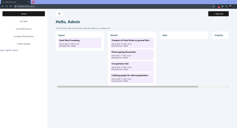 Odd Job Board – screenshot 1