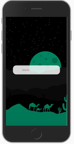 PWA weather app – screenshot 1
