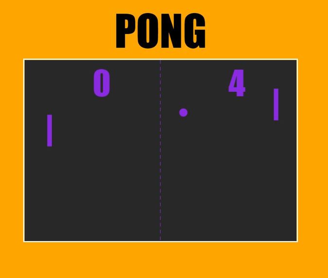 Pong Game (Atari 1972) – screenshot 1