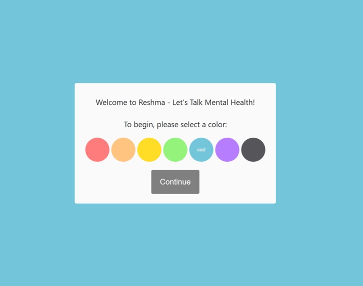 Reshma - Let's Talk Mental Health. – screenshot 1