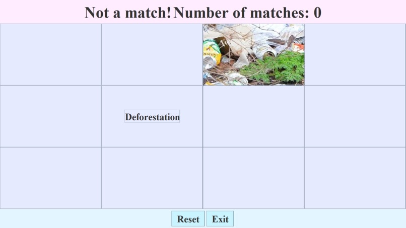 Environmental Education Memory Game – screenshot 2