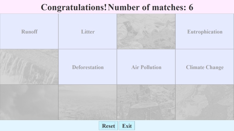 Environmental Education Memory Game – screenshot 8