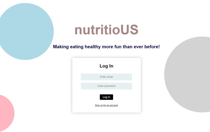 nutritioUS – screenshot 1