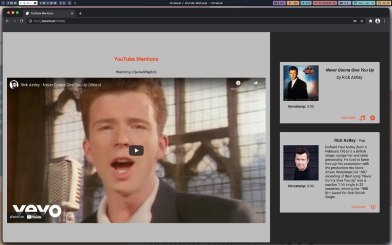 YouTube Mentions – screenshot 2