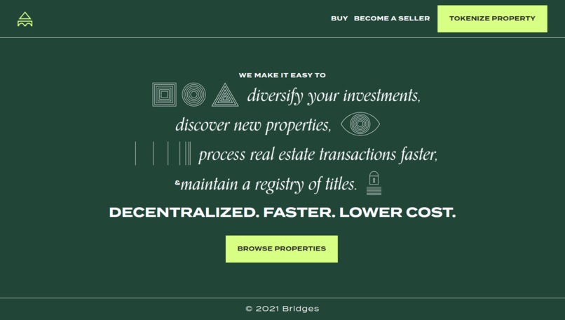 Bridges - Decentralized Real Estate Market – screenshot 1