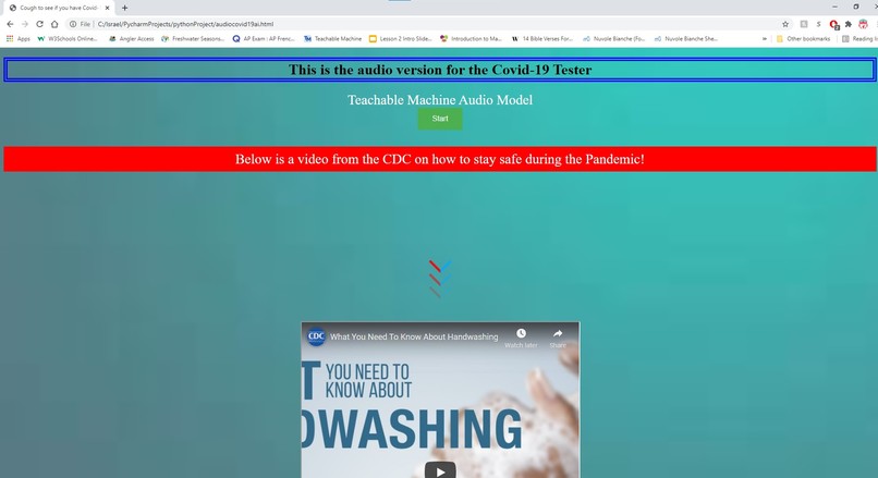 Online Covid-19 Test! Now with webcam and voice testing! – screenshot 2