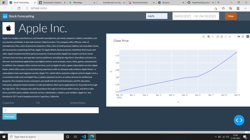 Stock Visualizer – screenshot 1