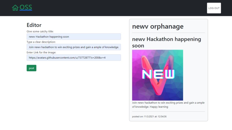 OSS - Orphanage Support System – screenshot 3
