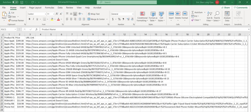 Amazon Web Scraper – screenshot 1