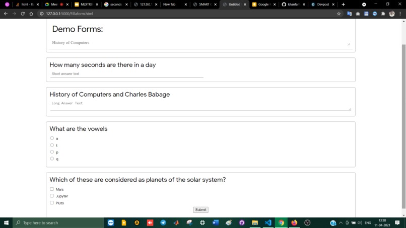 SMART Google Forms – screenshot 2