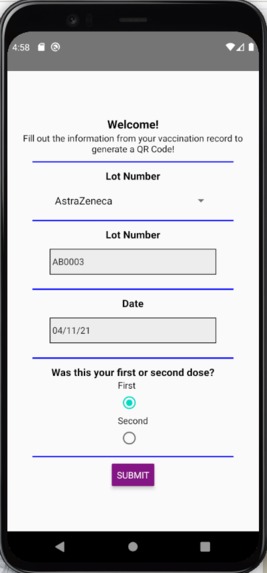 PandemicPassport – screenshot 2