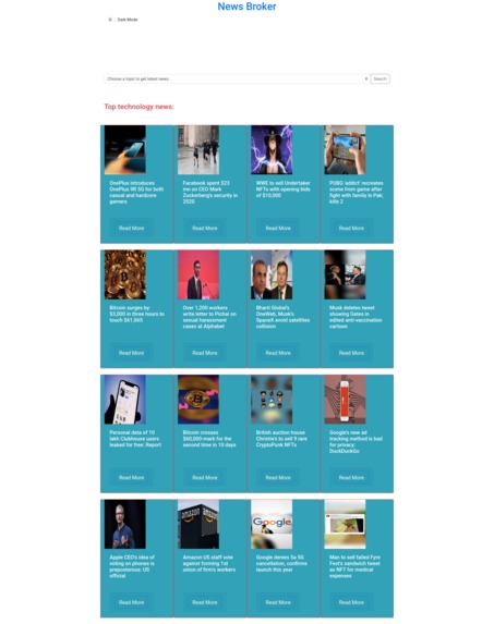 News Broker – screenshot 1