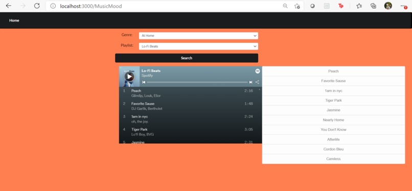 Mood Inspired Music Player  – screenshot 3