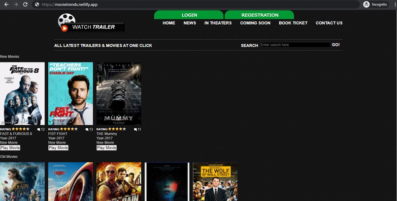 MovieTrends – screenshot 1