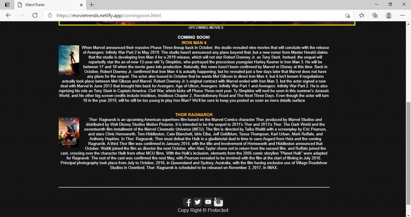 MovieTrends – screenshot 3